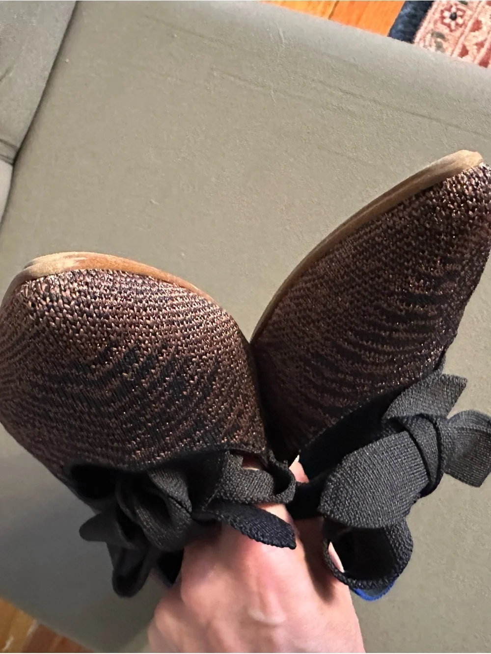 Women's Rothy's Retired The Point Mary Jane Twilight Flats with Bow Size 9 1010
